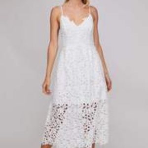 ASTR Lace A Line Midi Dress